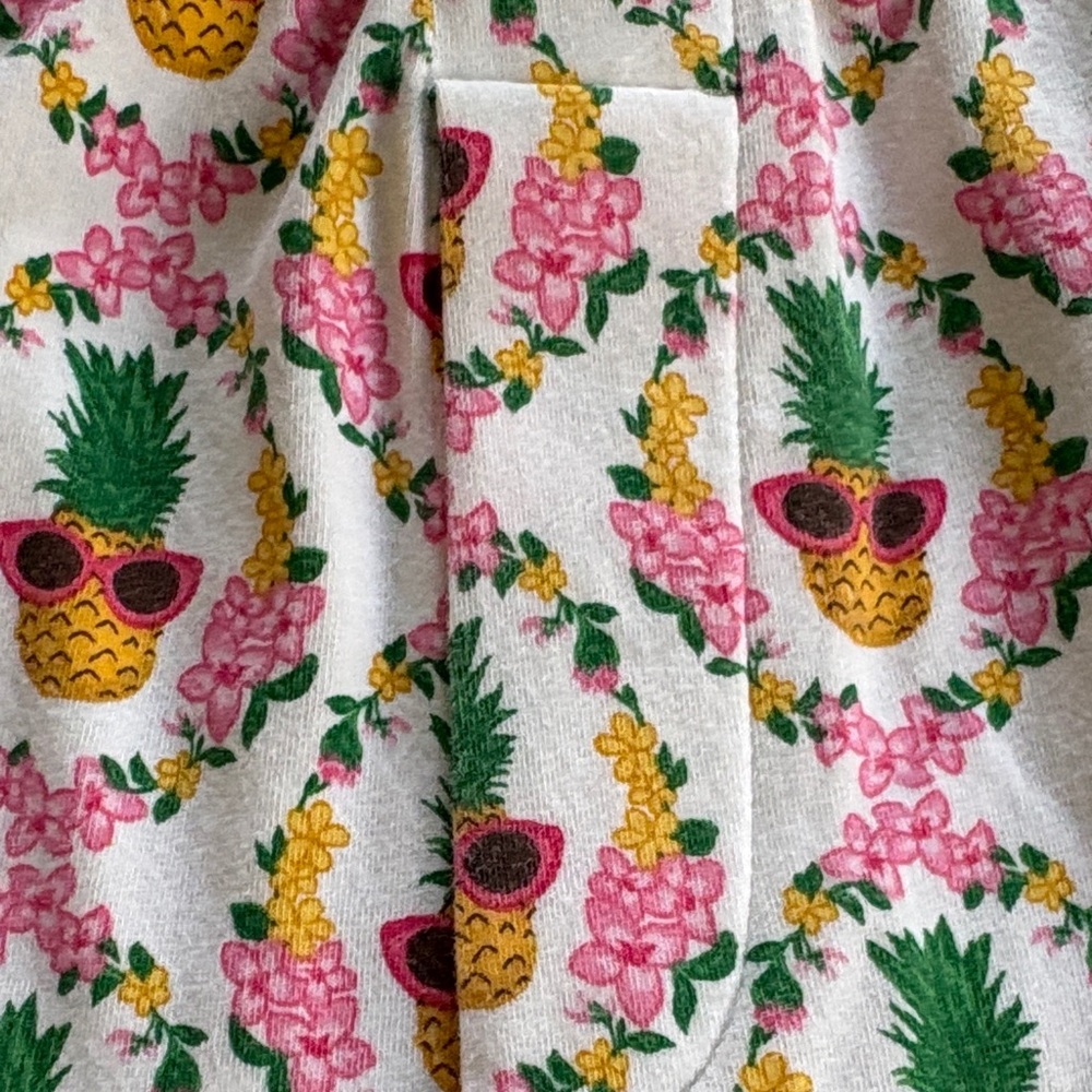 BedHead Pink Tank Top with Pineapple Print Sleep Shorts-medium - Picture 5 of 7